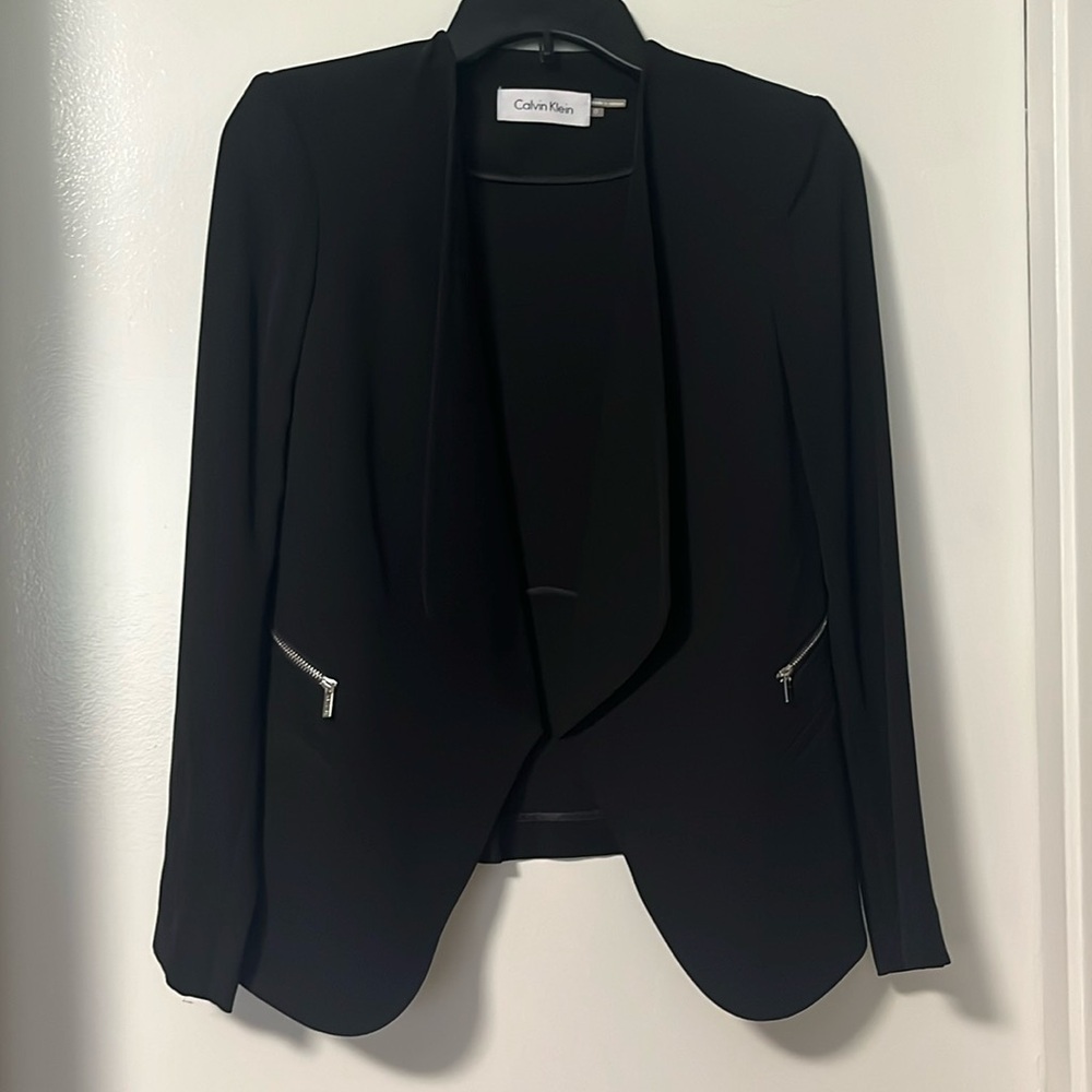 Calvin Klein black dress jacket, size 0